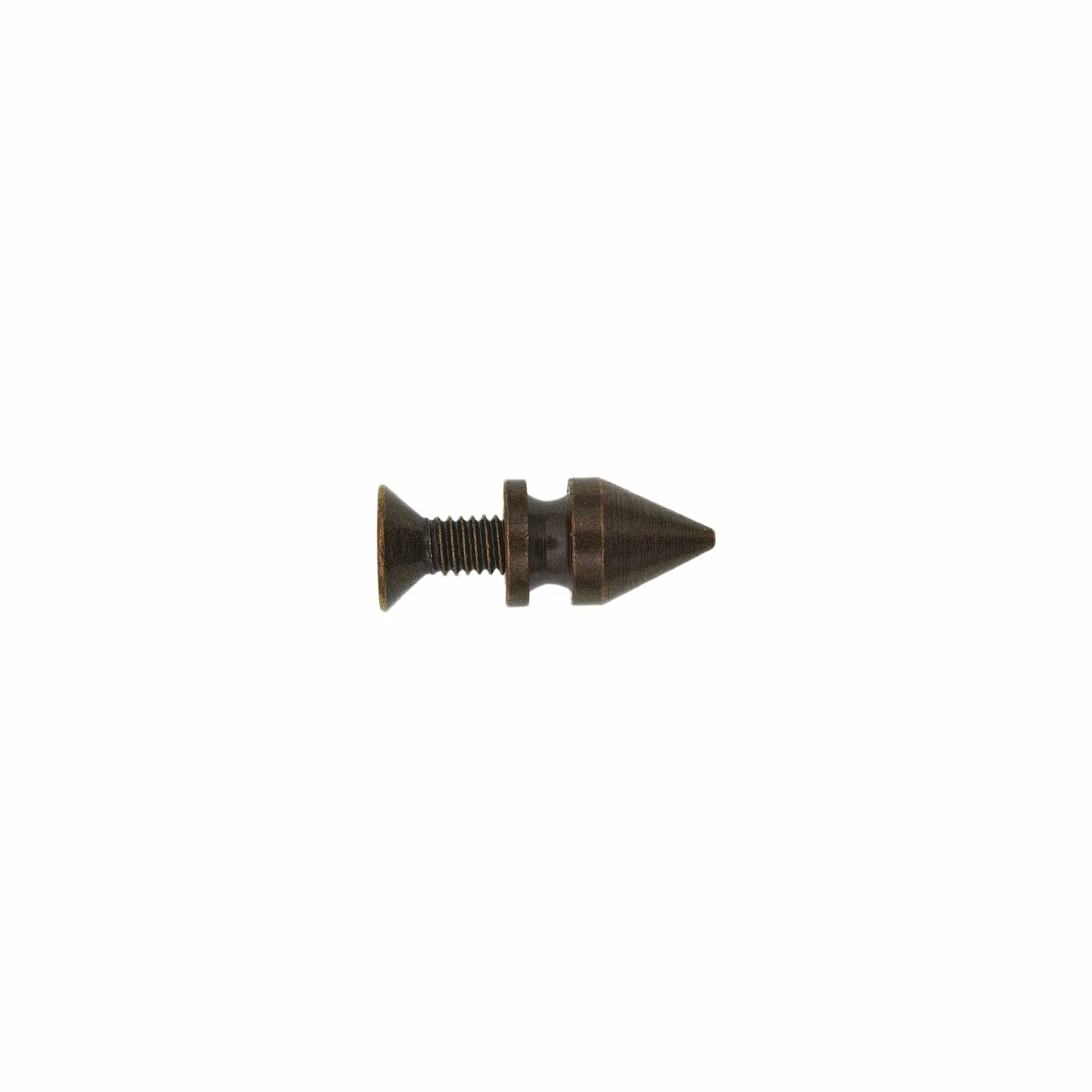 12mm Antique Brass, Spike Stud with Screw, Solid Brass, #C-1551-ANTB