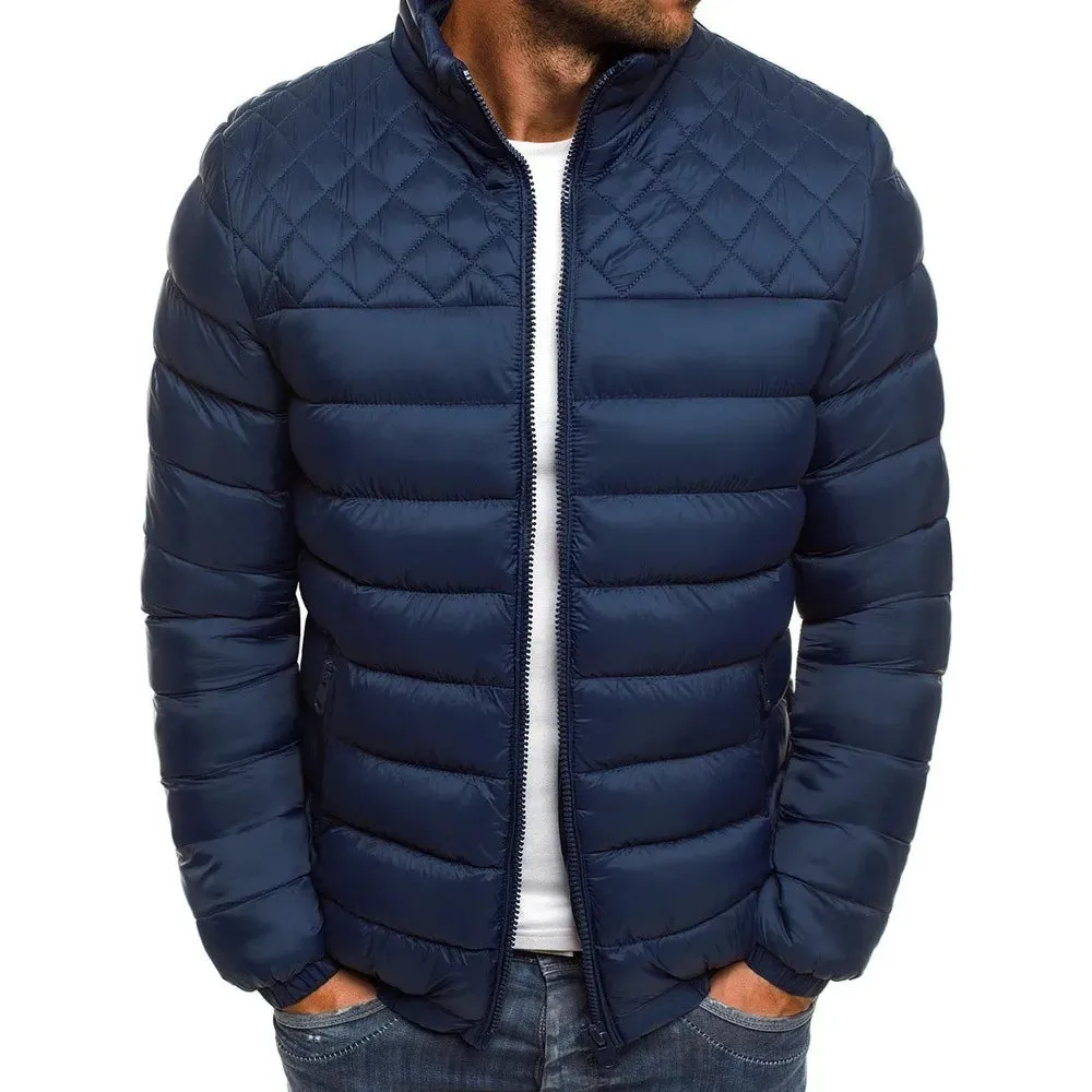 2023 Winter Men's Jacket Fleece Plush Thicken Coat Outdoor Zipper Jacket Casual Street Style Outwear Lightweight Male Clothing