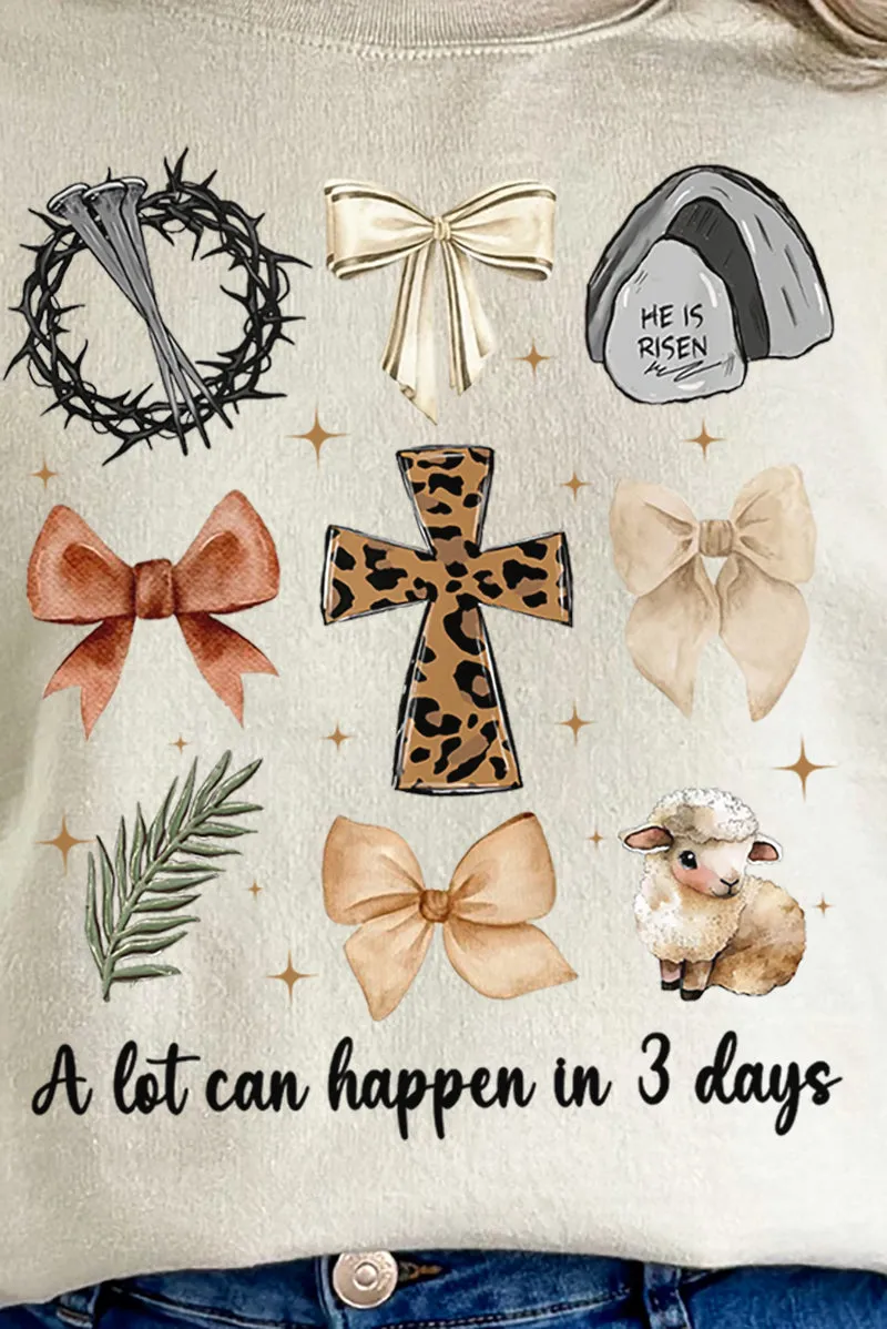 A Lot Can Happen In 3 Days Heavy-weight Crew Sweatshirt