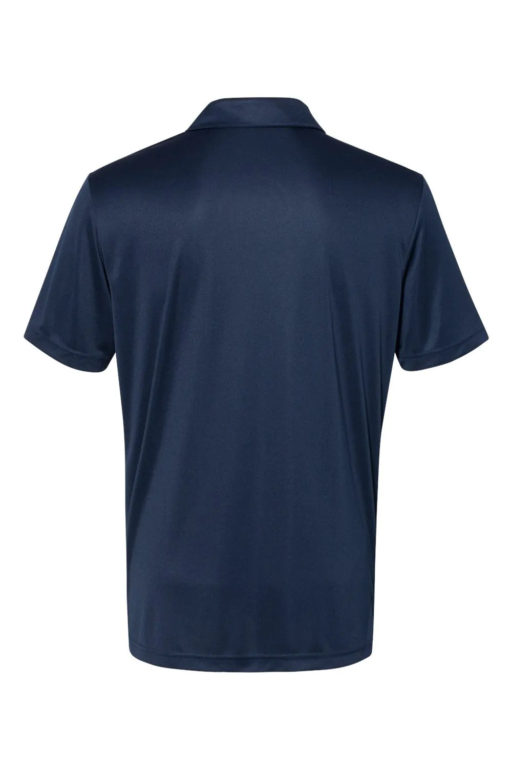 Adidas Mens 3 Stripes UPF 50  Short Sleeve Polo Shirt - Collegiate Navy Blue/White - NEW