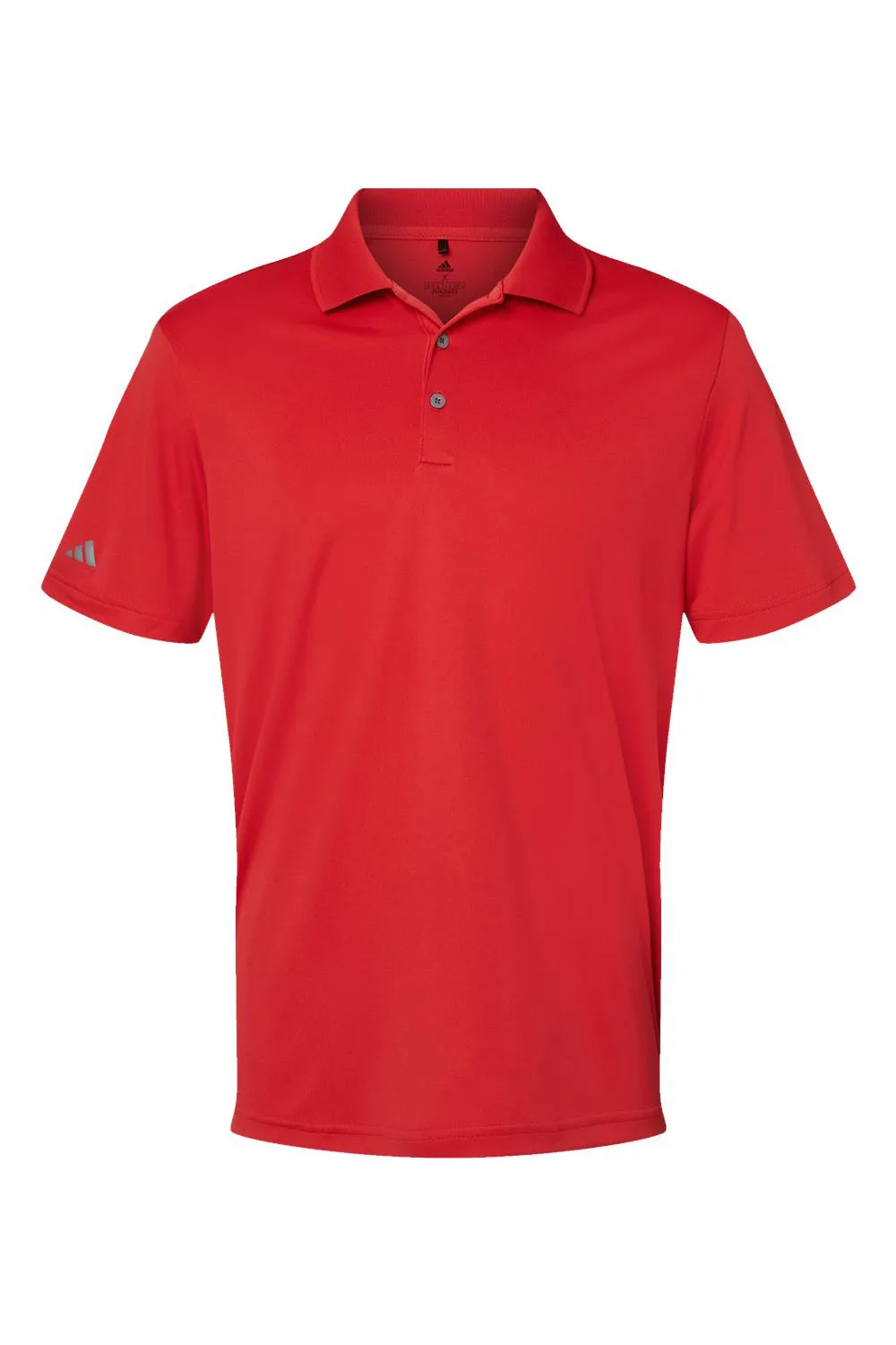 Adidas Mens Performance UPF 50  Short Sleeve Polo Shirt - Collegiate Red - NEW