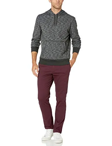 Amazon Essentials Men's Hooded Fleece Sweatshirt, Charcoal Space-Dye, Medium