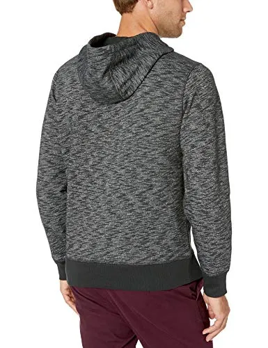 Amazon Essentials Men's Hooded Fleece Sweatshirt, Charcoal Space-Dye, Medium