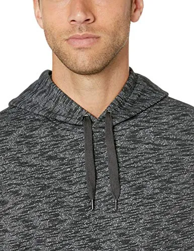 Amazon Essentials Men's Hooded Fleece Sweatshirt, Charcoal Space-Dye, Medium