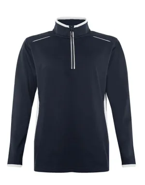 Banner Quarter zip For Men-ZQTR-0057-Navy White