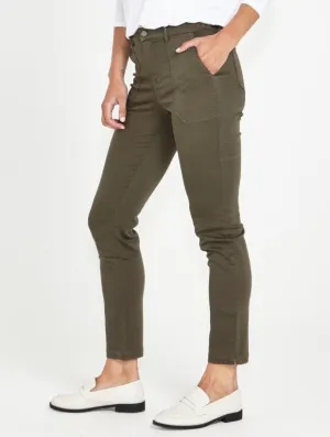Betty Basics Roxette Stretch Chino Jogger in Khaki