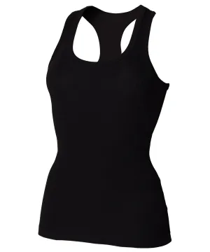 Black - Stretch racerback tank