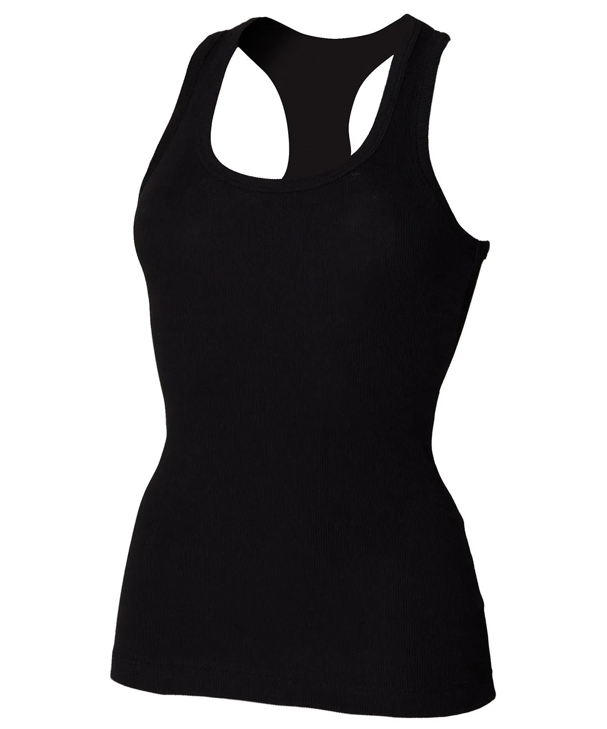 Black - Stretch racerback tank