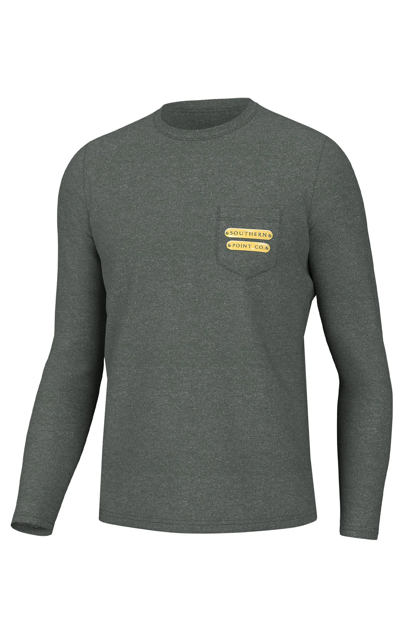 Blazed Orange Collar LONG SLEEVE TEE