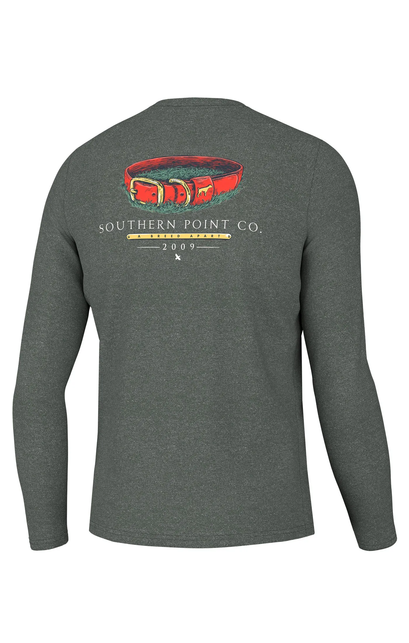 Blazed Orange Collar LONG SLEEVE TEE