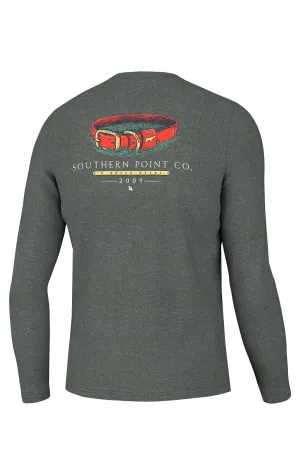 Blazed Orange Collar LONG SLEEVE TEE