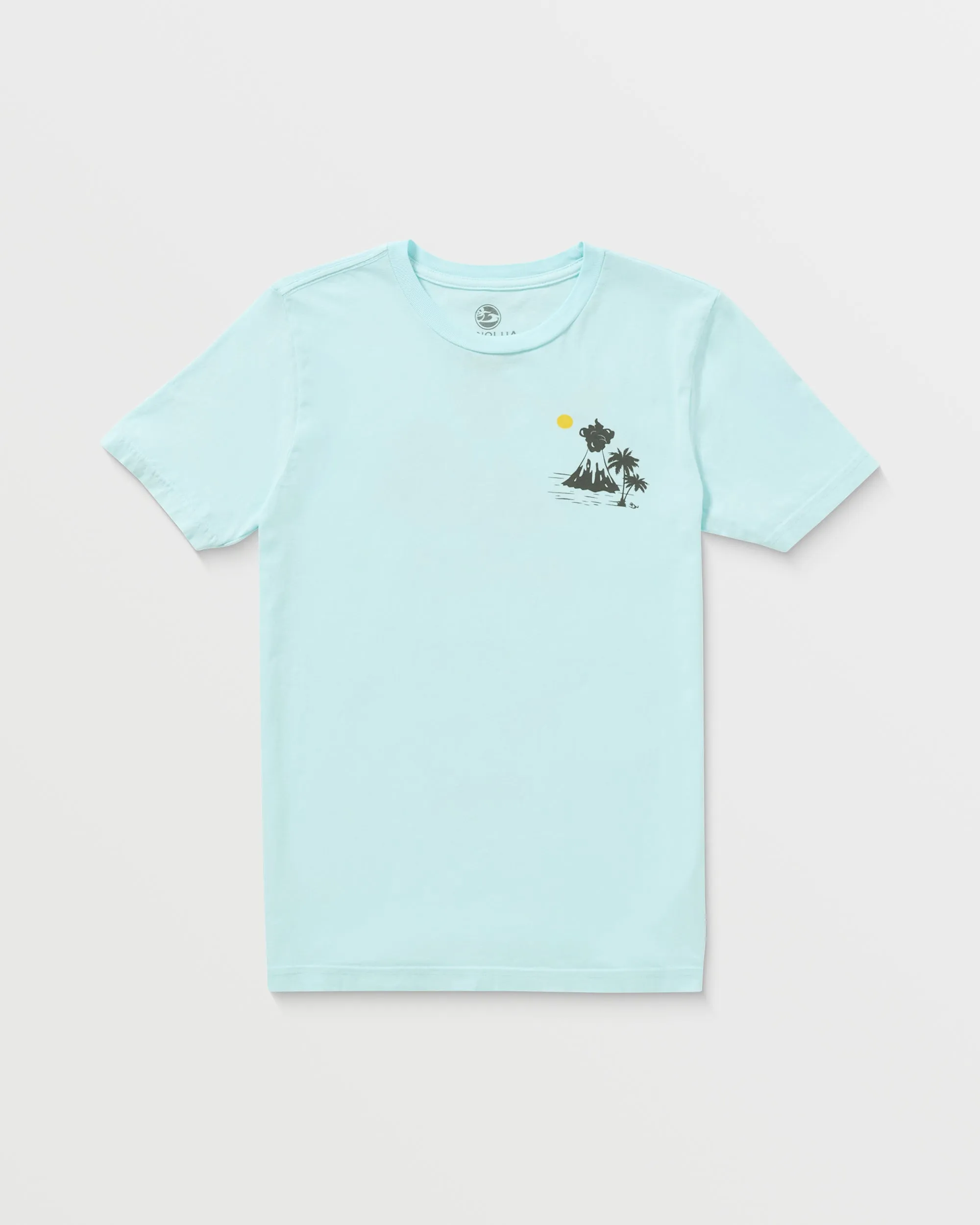 Boys Volcano Short Sleeve Tee - Haleiwa Blue