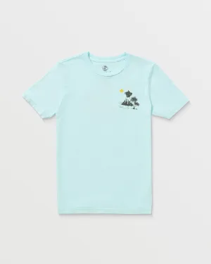 Boys Volcano Short Sleeve Tee - Haleiwa Blue