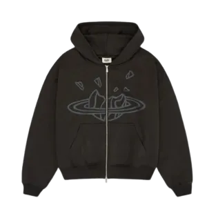 Broken Planet Zip Up Hoodie 'Black'