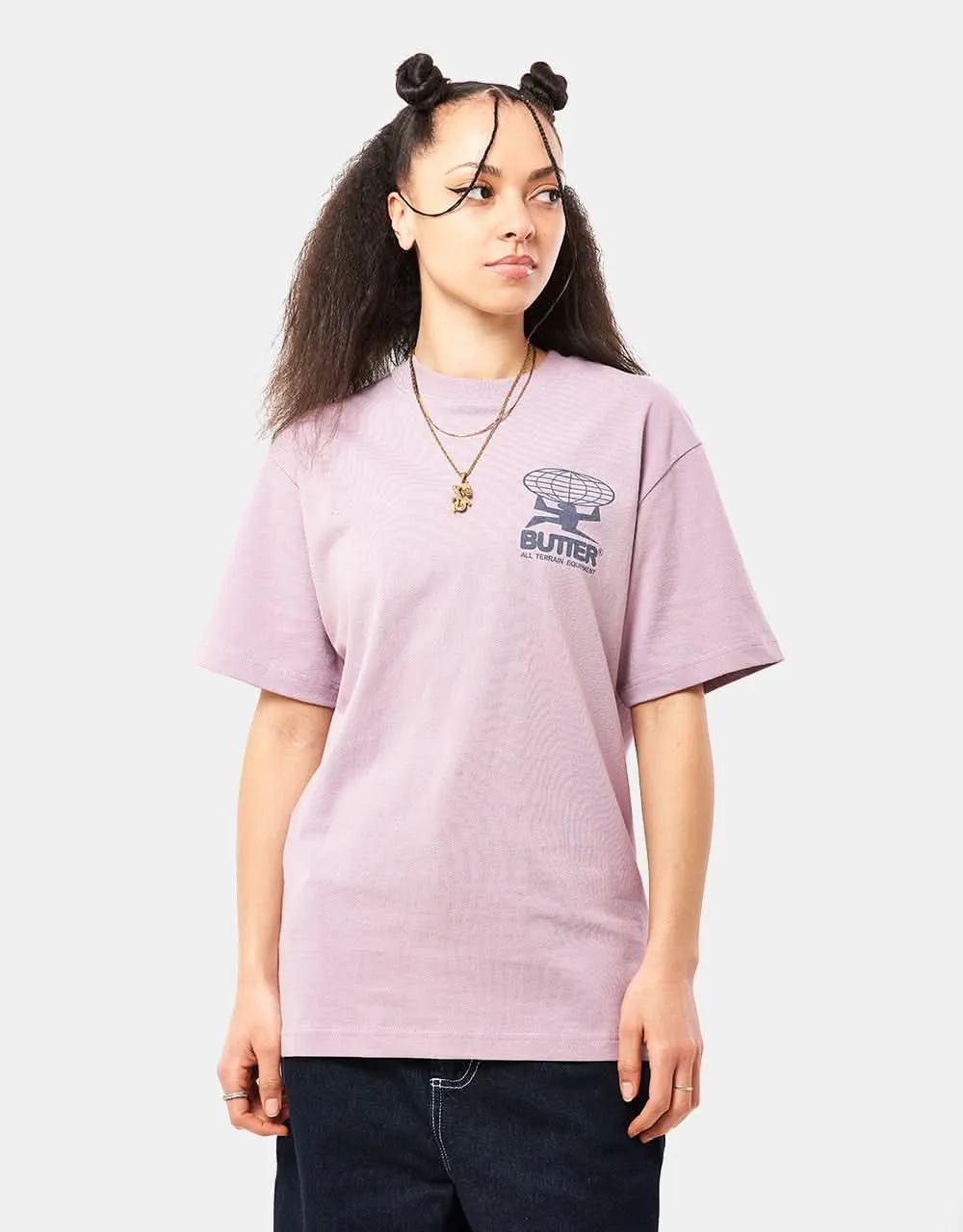 Butter Goods All Terrain T-Shirt - Washed Berry