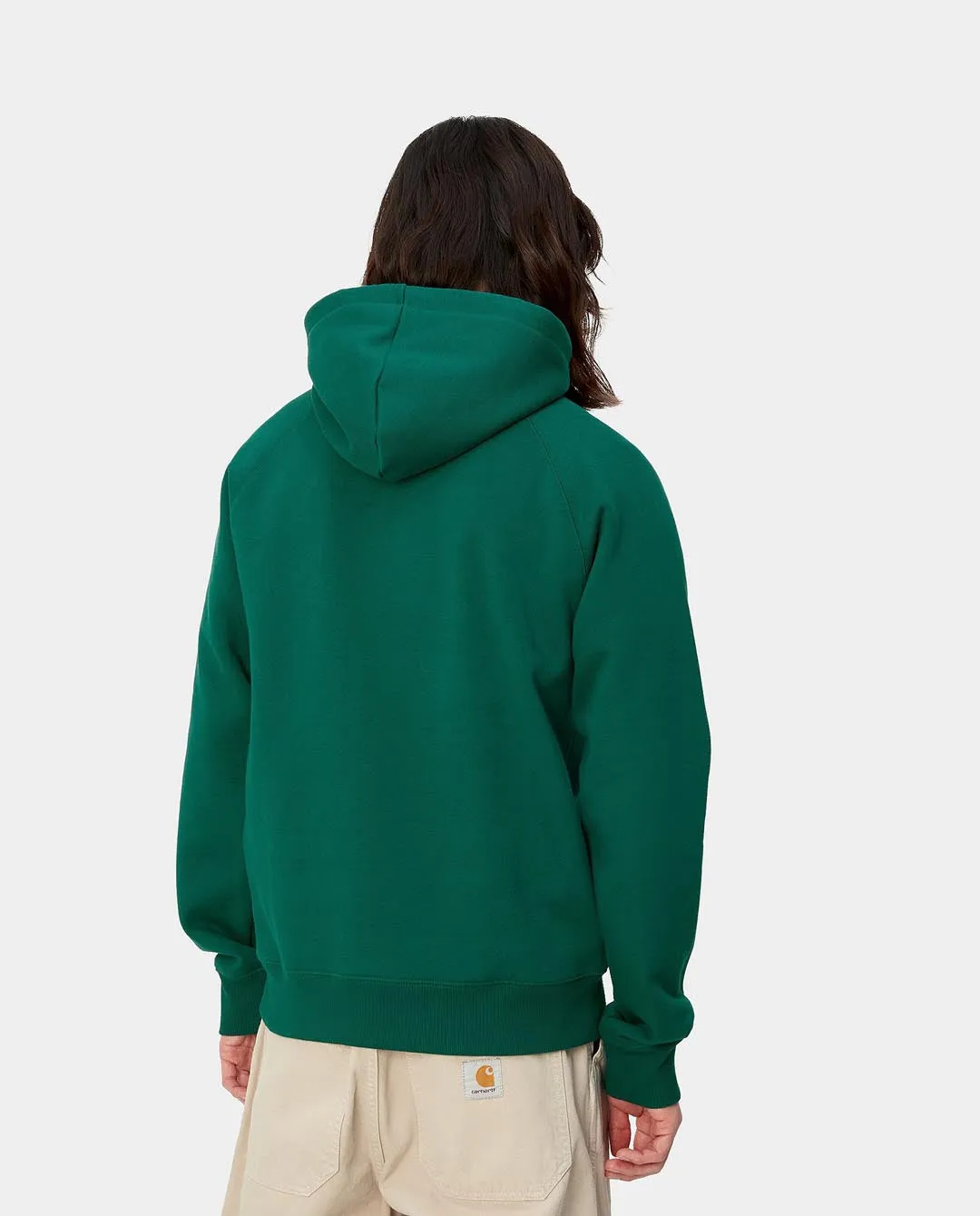 Carhartt WIP - Hooded Chase Sweat - Chervil/Gold