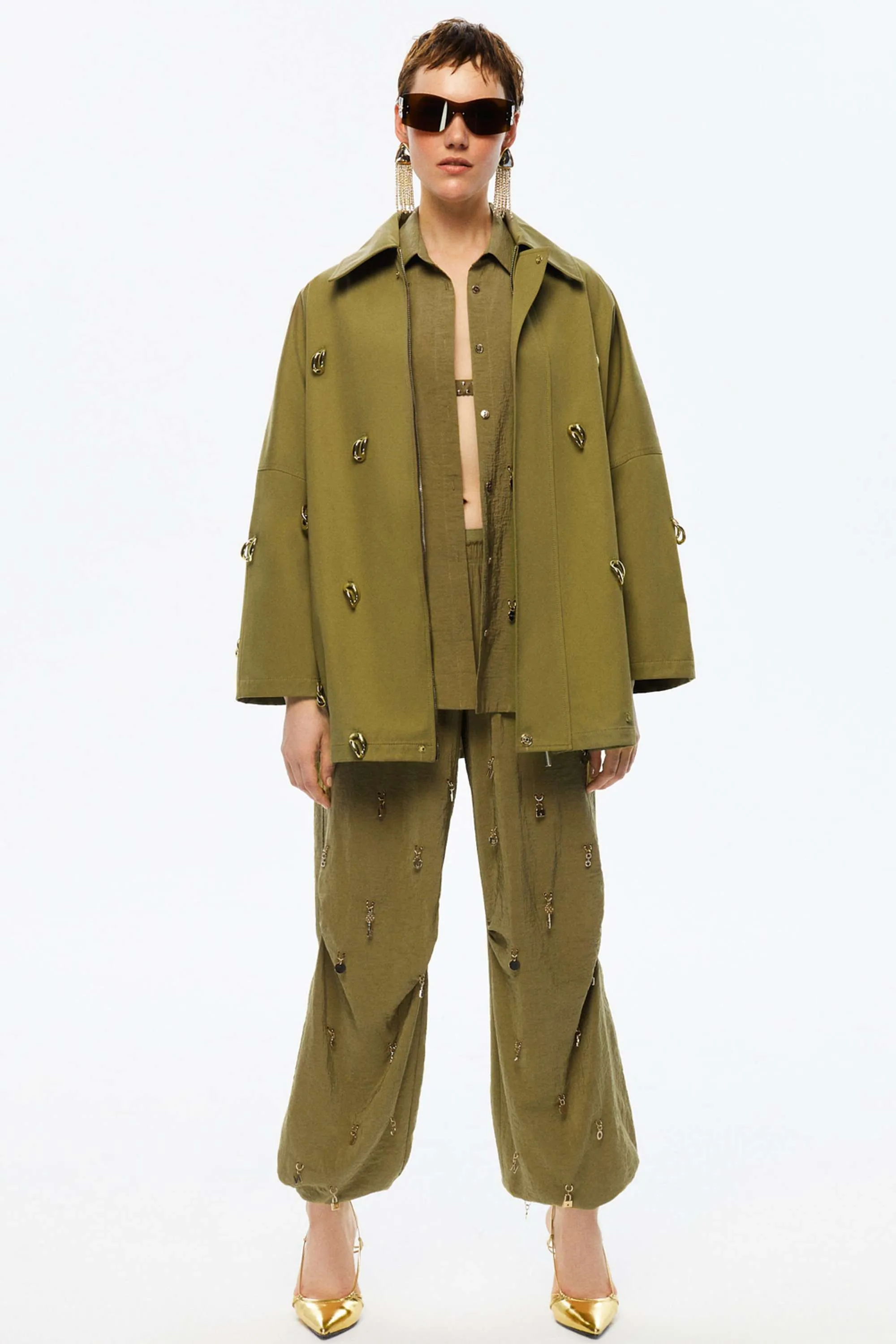 Chained Trench Coat (Final Sale)