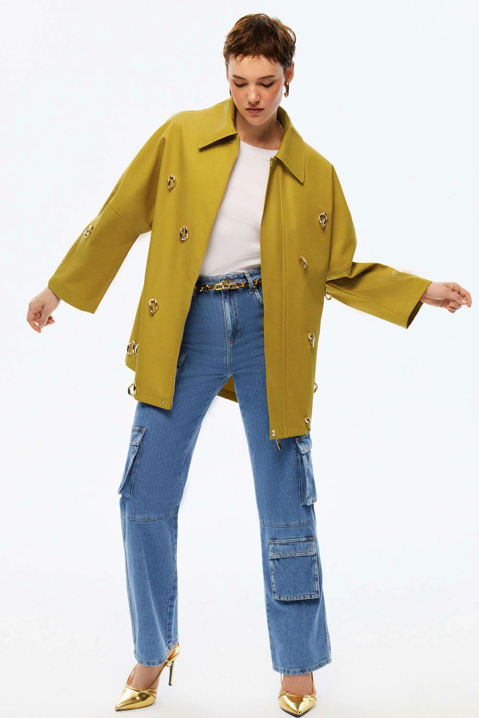 Chained Trench Coat (Final Sale)