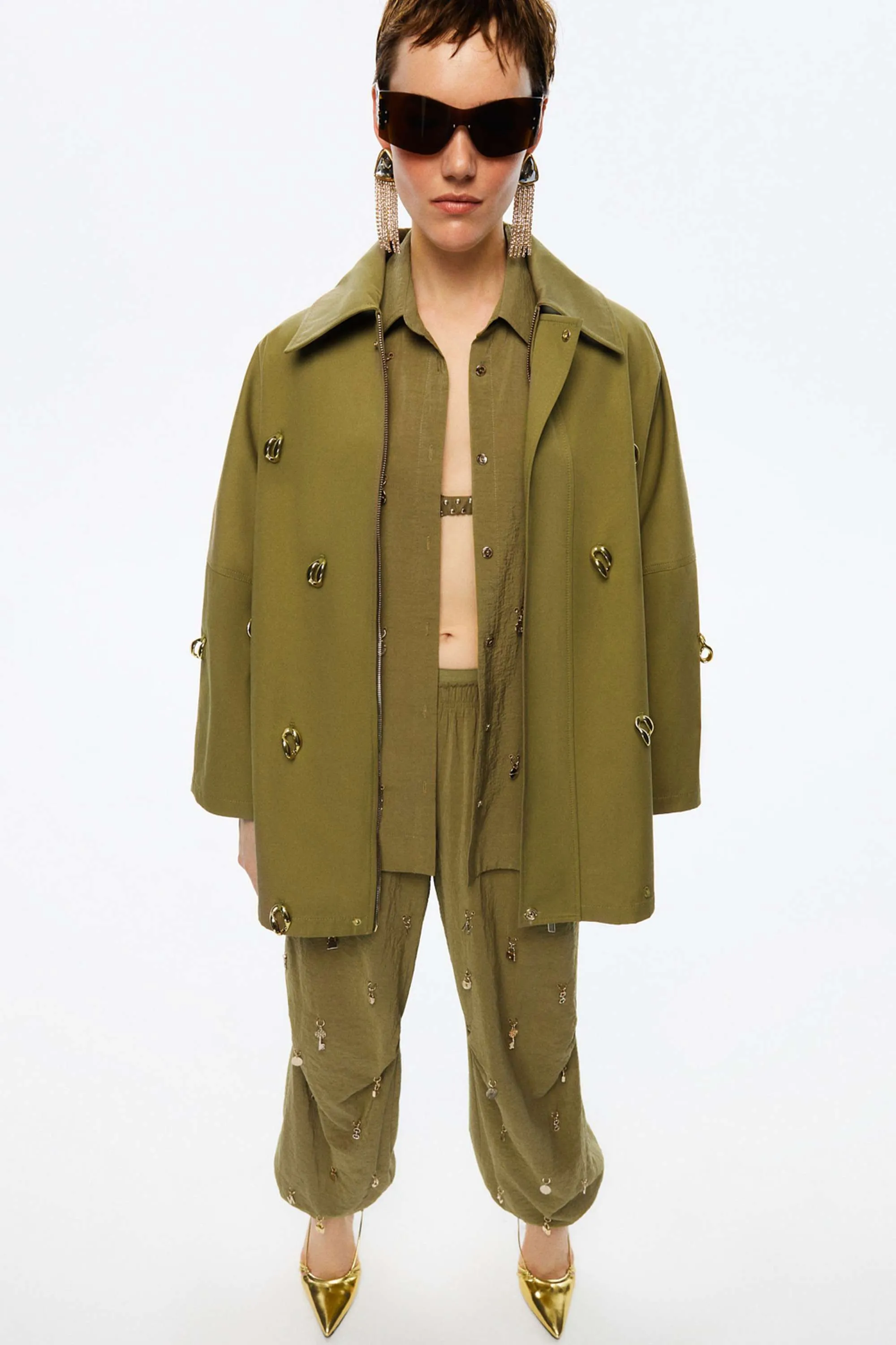 Chained Trench Coat (Final Sale)