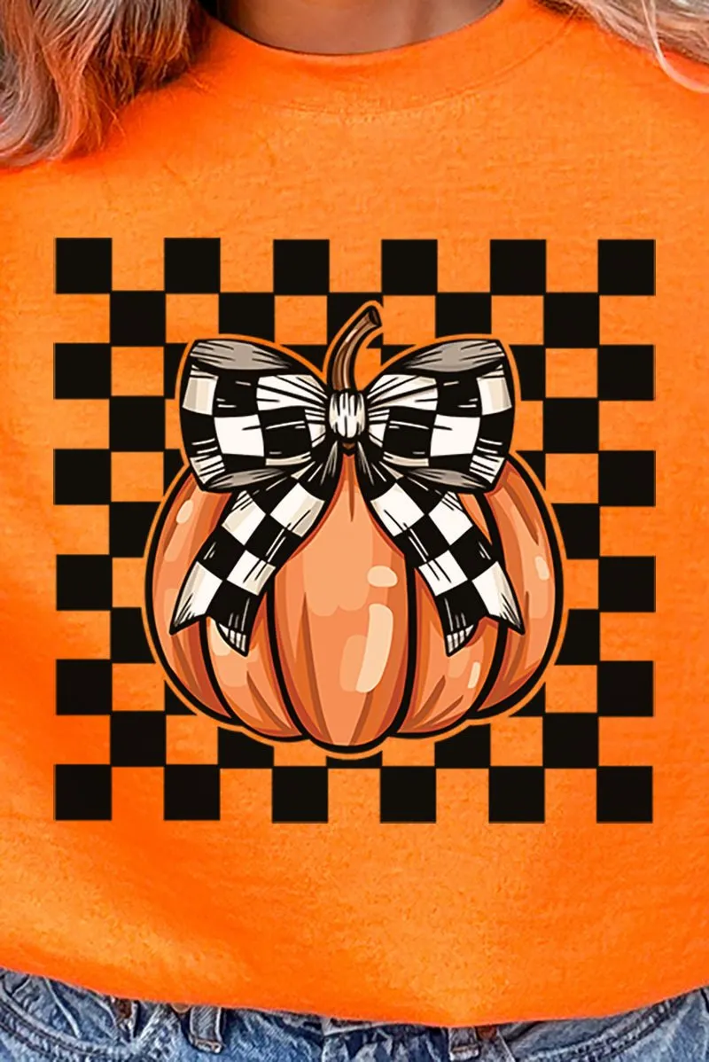 Check It Out Coquette Pumpkin Heavy-weight Crew Sweatshirt