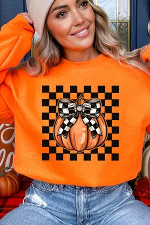 Check It Out Coquette Pumpkin Heavy-weight Crew Sweatshirt