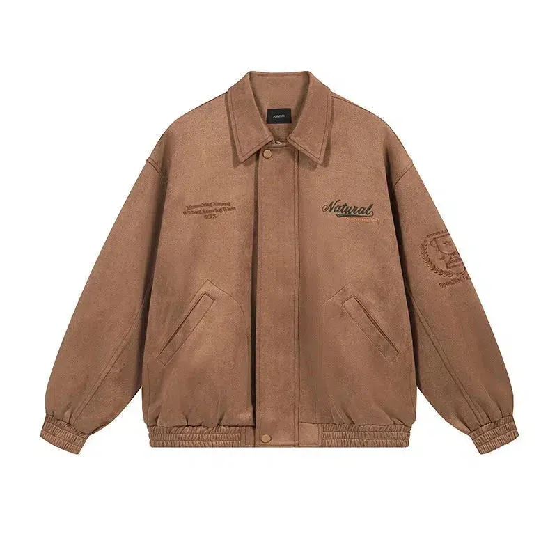 ChicMy-Fall Outfits -Autumn/Winter Coat Jacket INS Style Street Fashion Embroidered Suede Jackets