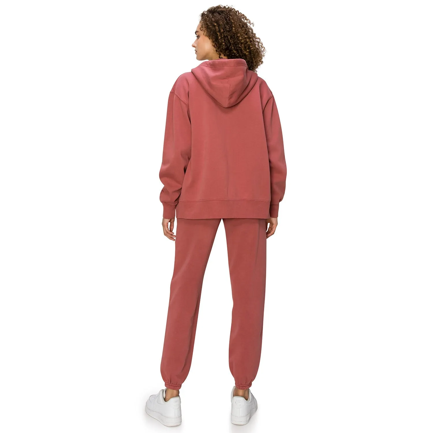 Cloud Fleece Zip Up Hoodie - Red Argil