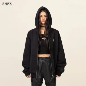 Compass Classic Cross Hoodie Black Jacket