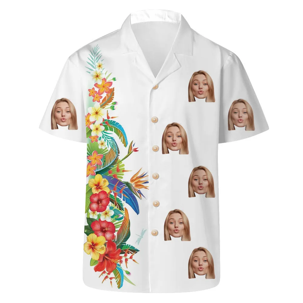 Customized Men's Fashion Printed Shirts Short Sleeve Tops