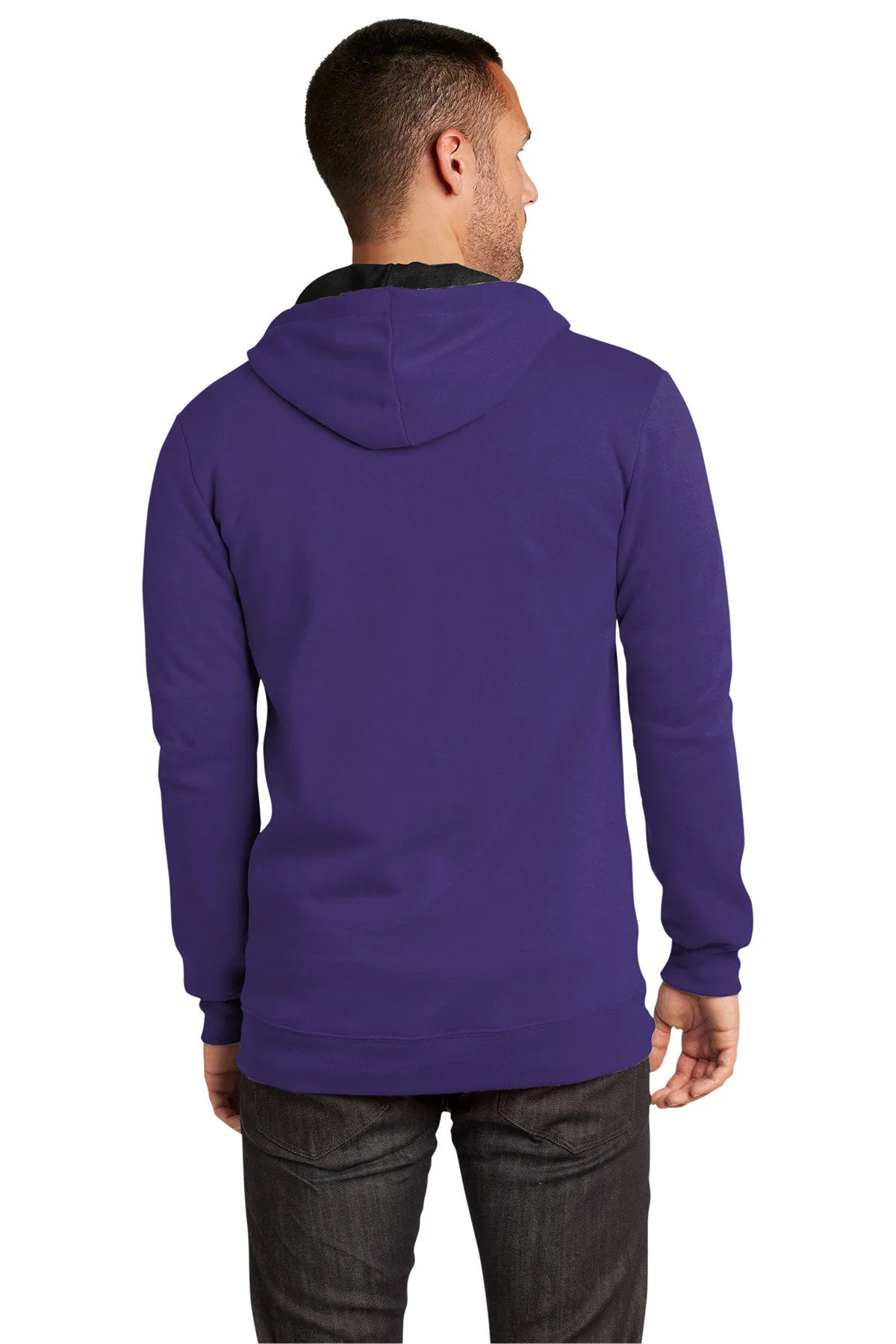 District Young Mens Concert Full-Zip Hoodies, Purple
