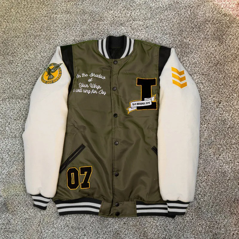 Eagle bomber casual street baseball jacket