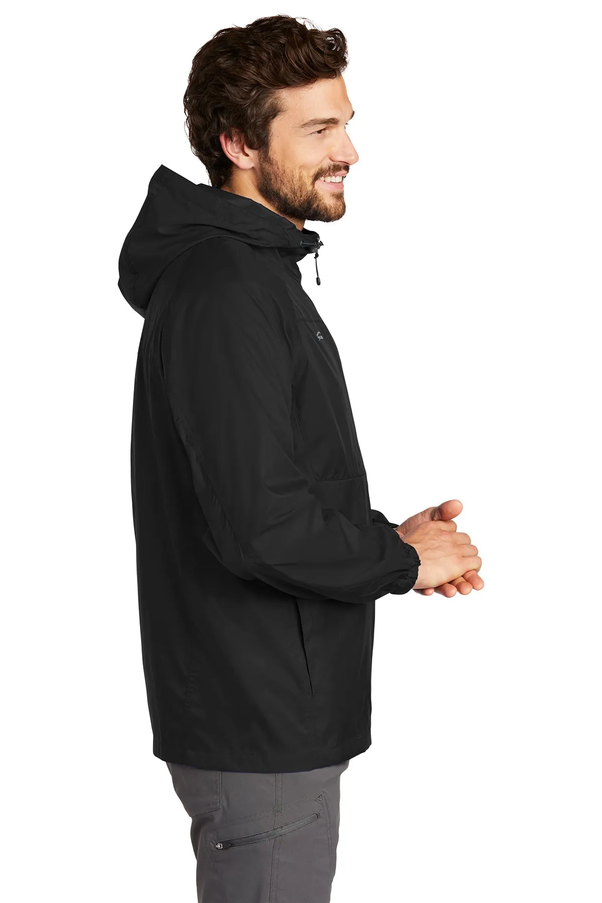 Eddie Bauer Custom Packable Wind Jackets, Black