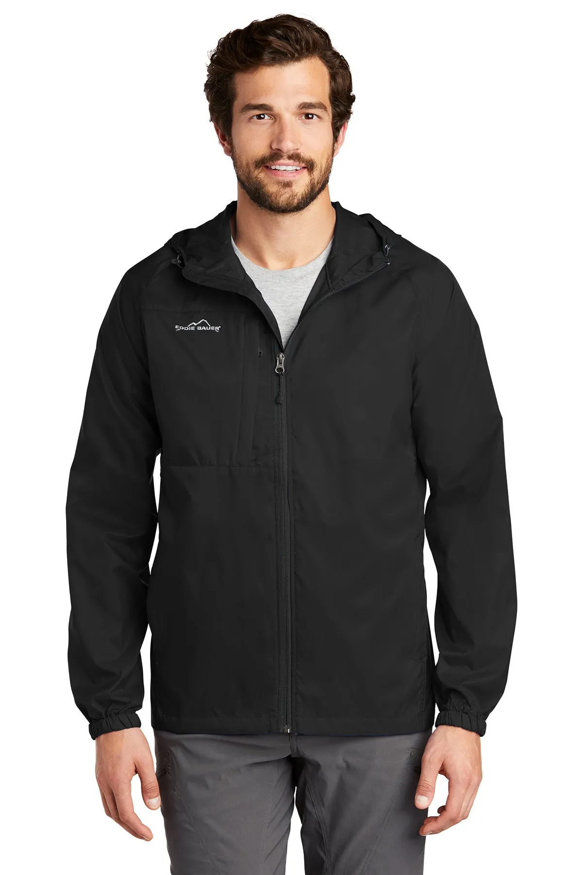 Eddie Bauer Custom Packable Wind Jackets, Black