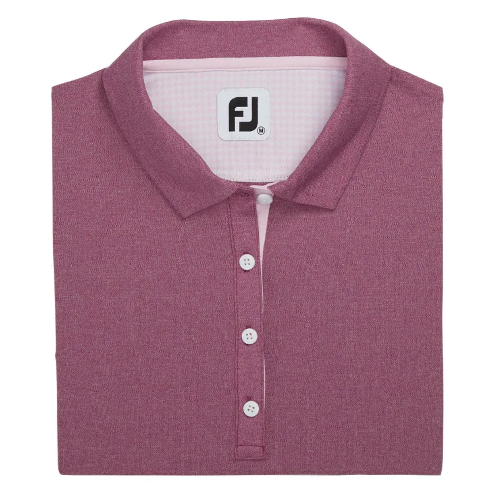 FootJoy Sleeveless Houndstooth Trim Pique Golf Polo 2022 Women