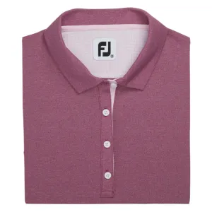 FootJoy Sleeveless Houndstooth Trim Pique Golf Polo 2022 Women