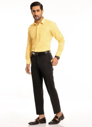 Formal Shirt - Supernova Yellow Mini Checks