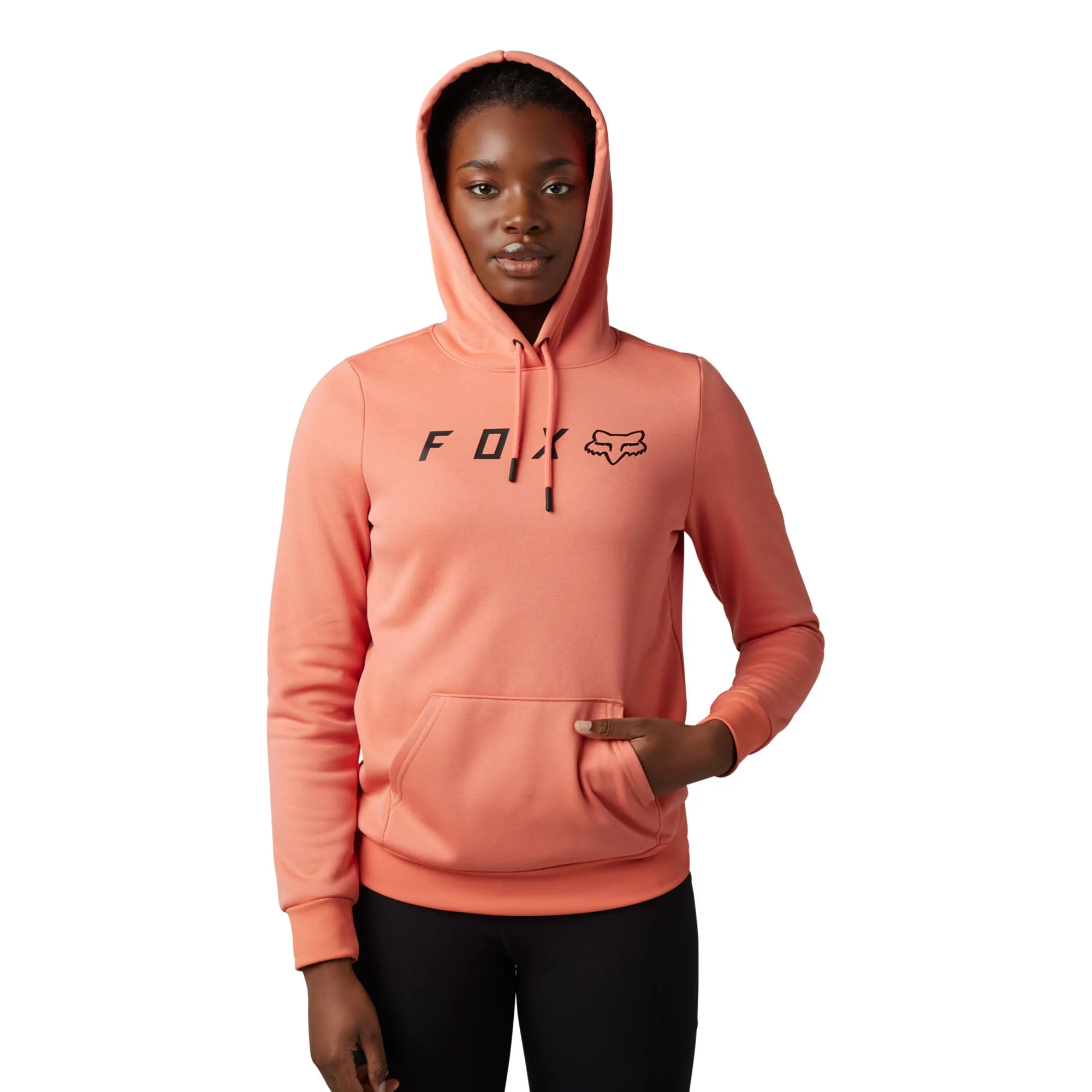Fox Racing Absolute Pullover Fleece Hoodie Salmon Pink