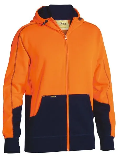 Front Zip Open Fleece Hoodie For Men