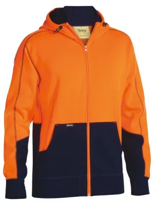 Front Zip Open Fleece Hoodie For Men