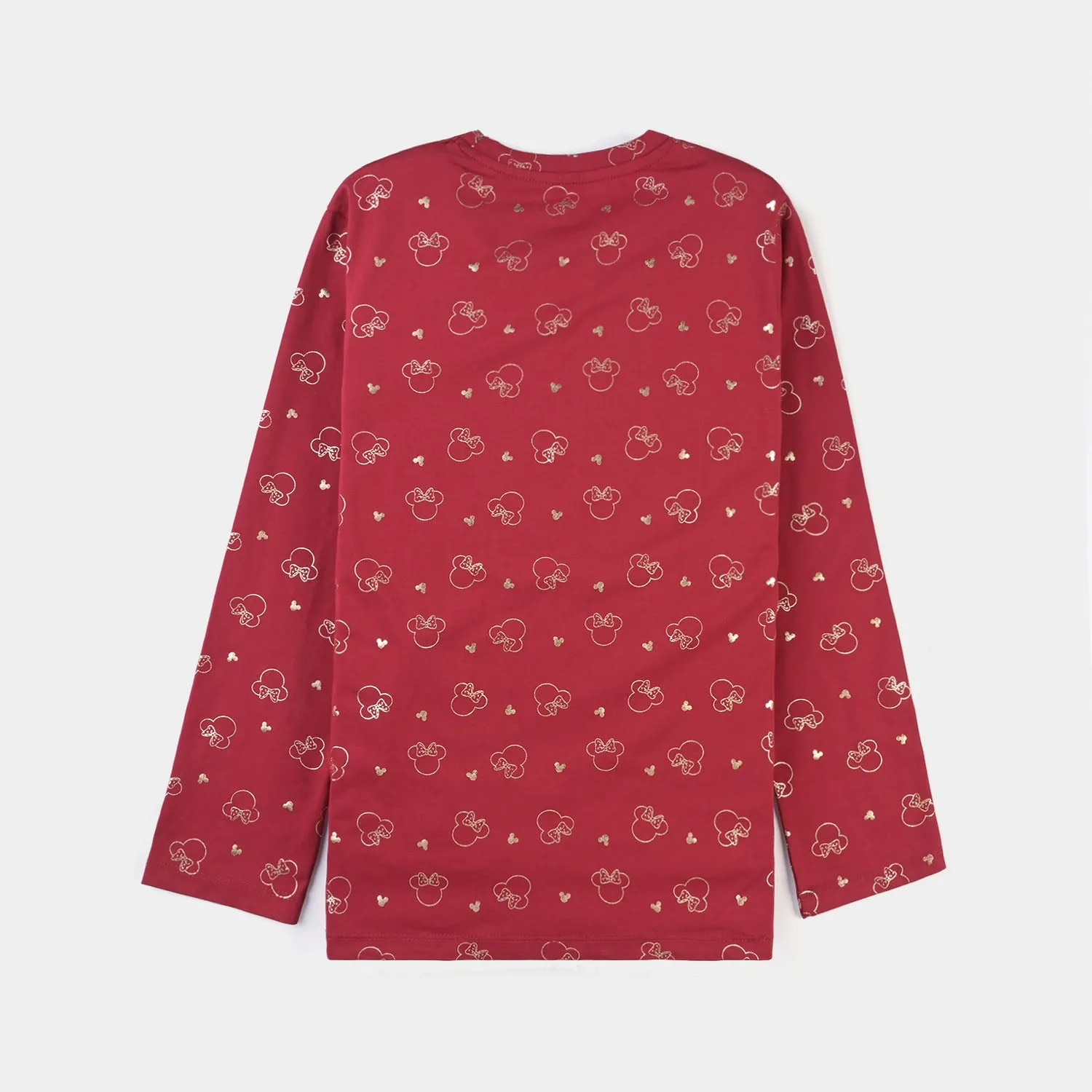 Girls Lycra Jersey T-Shirt F/S-MAROON