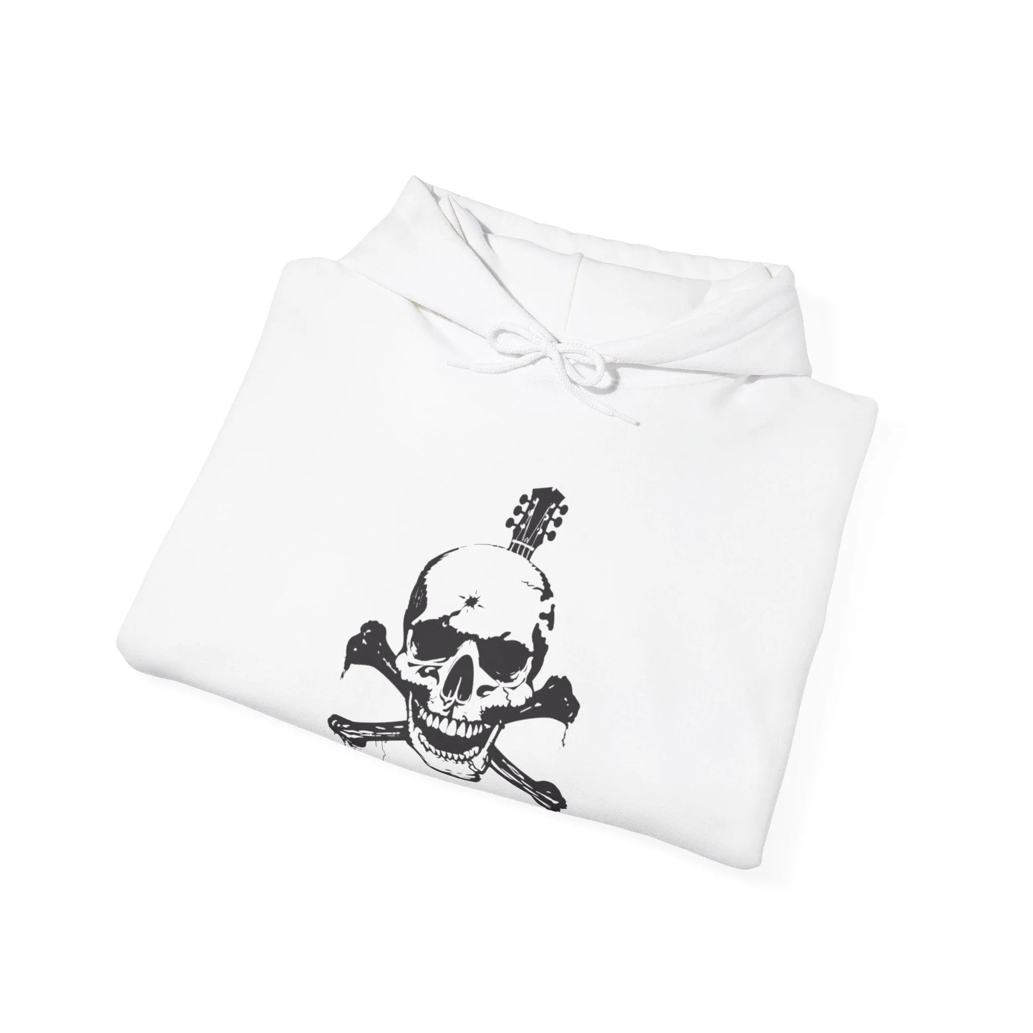 Guitar Skull Cross Bones Unisex Heavy Blend™ Hooded Sweatshirt