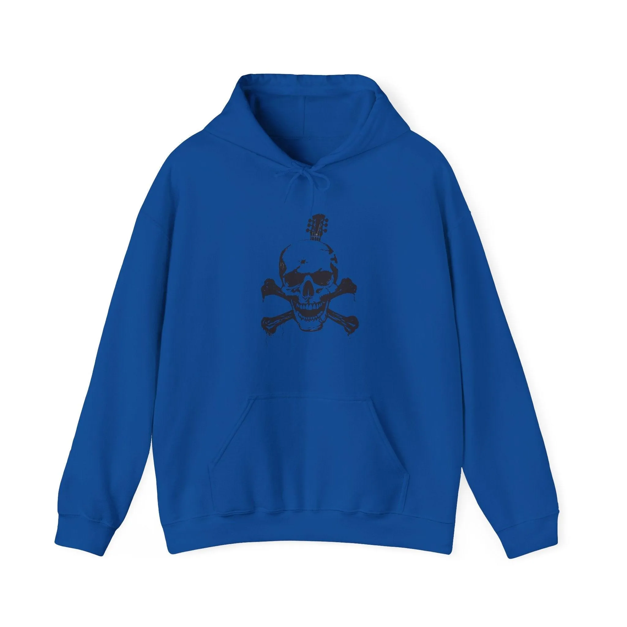 Guitar Skull Cross Bones Unisex Heavy Blend™ Hooded Sweatshirt
