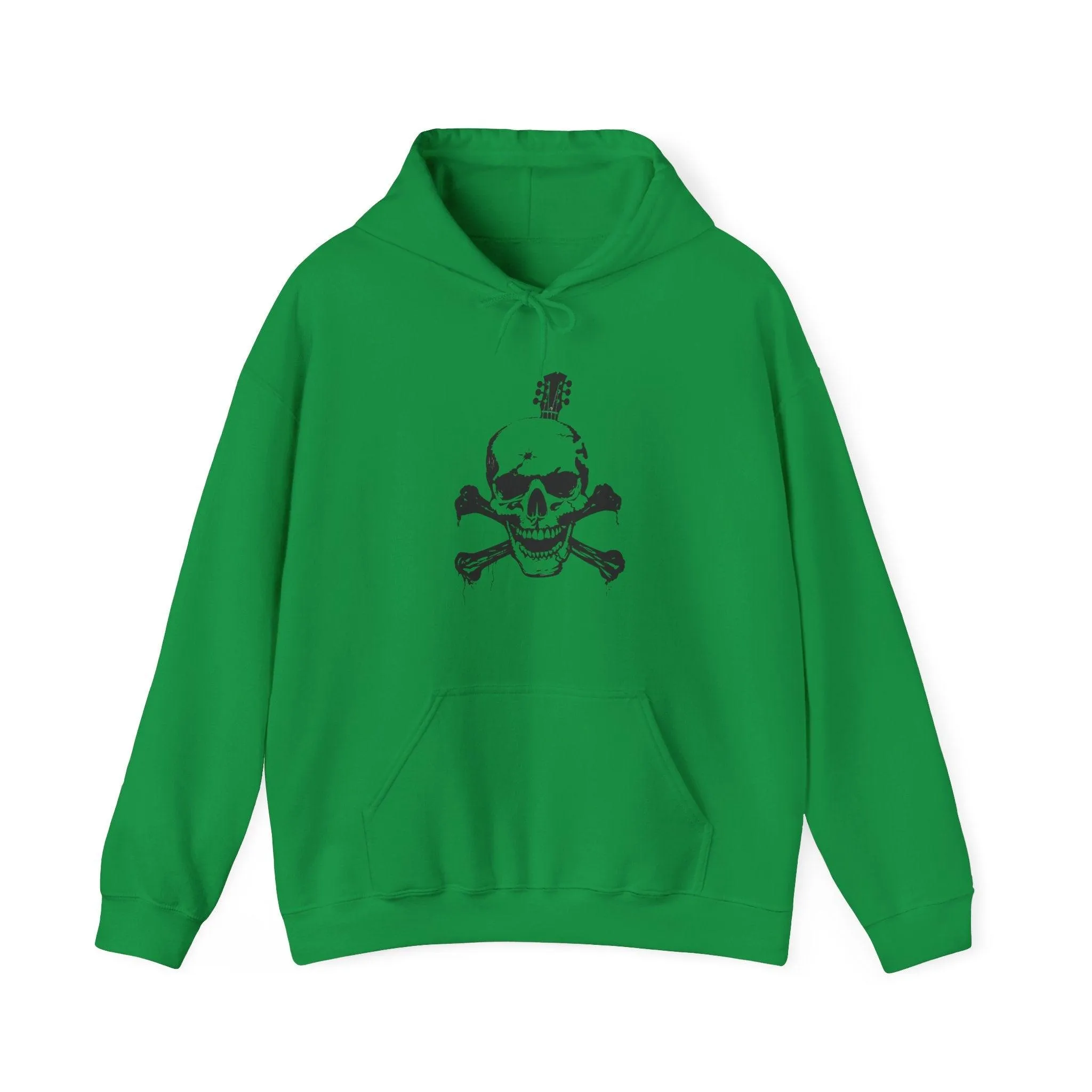 Guitar Skull Cross Bones Unisex Heavy Blend™ Hooded Sweatshirt