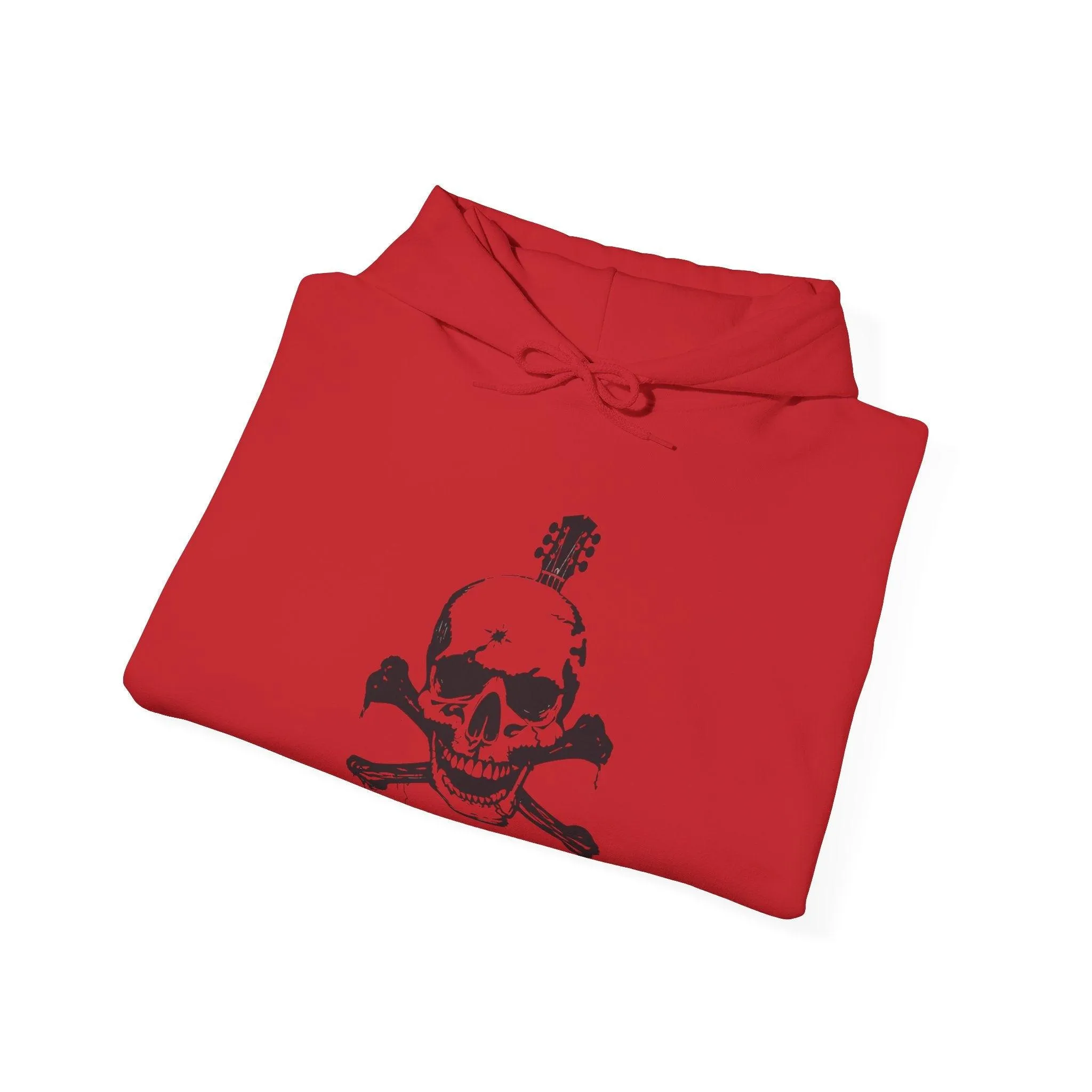 Guitar Skull Cross Bones Unisex Heavy Blend™ Hooded Sweatshirt