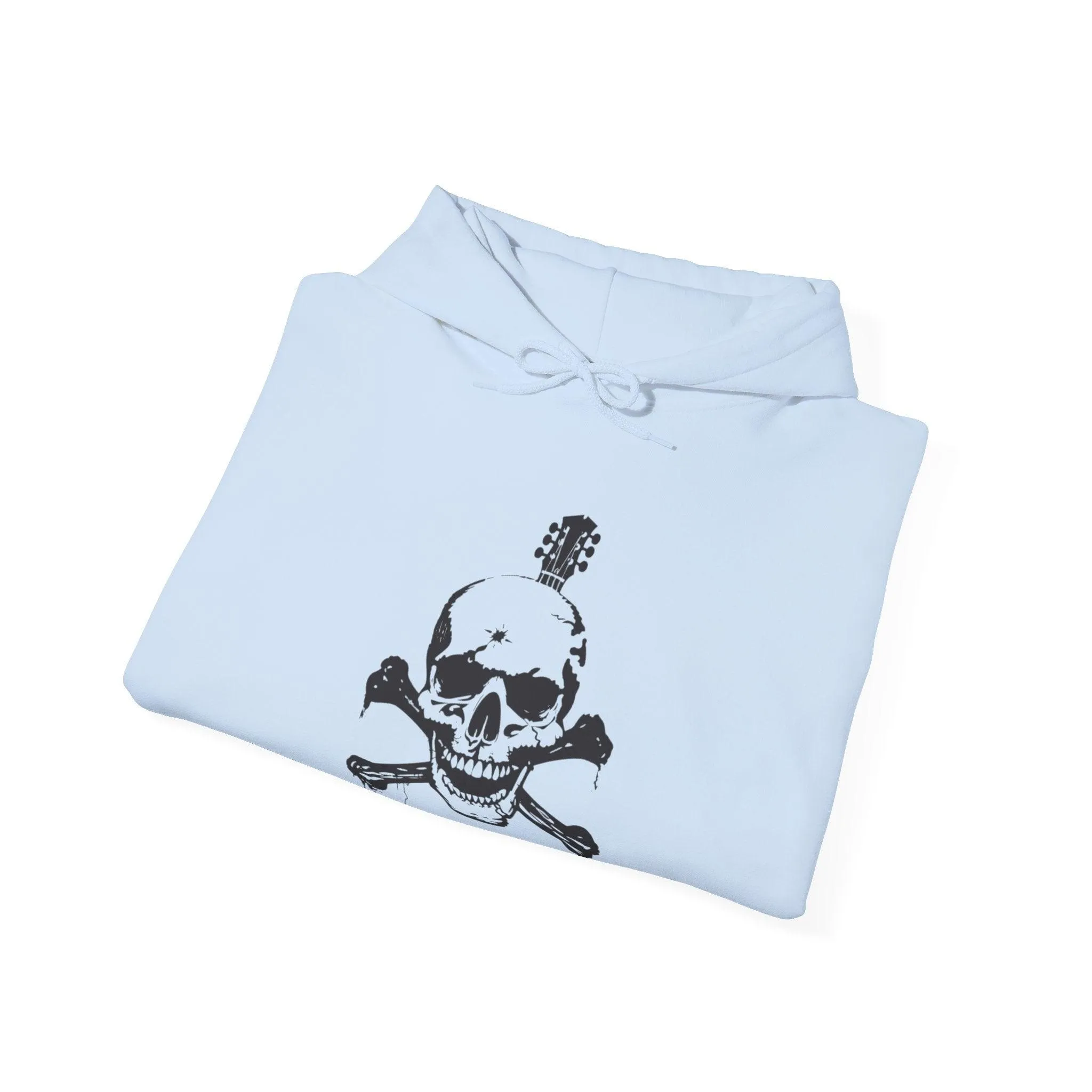 Guitar Skull Cross Bones Unisex Heavy Blend™ Hooded Sweatshirt