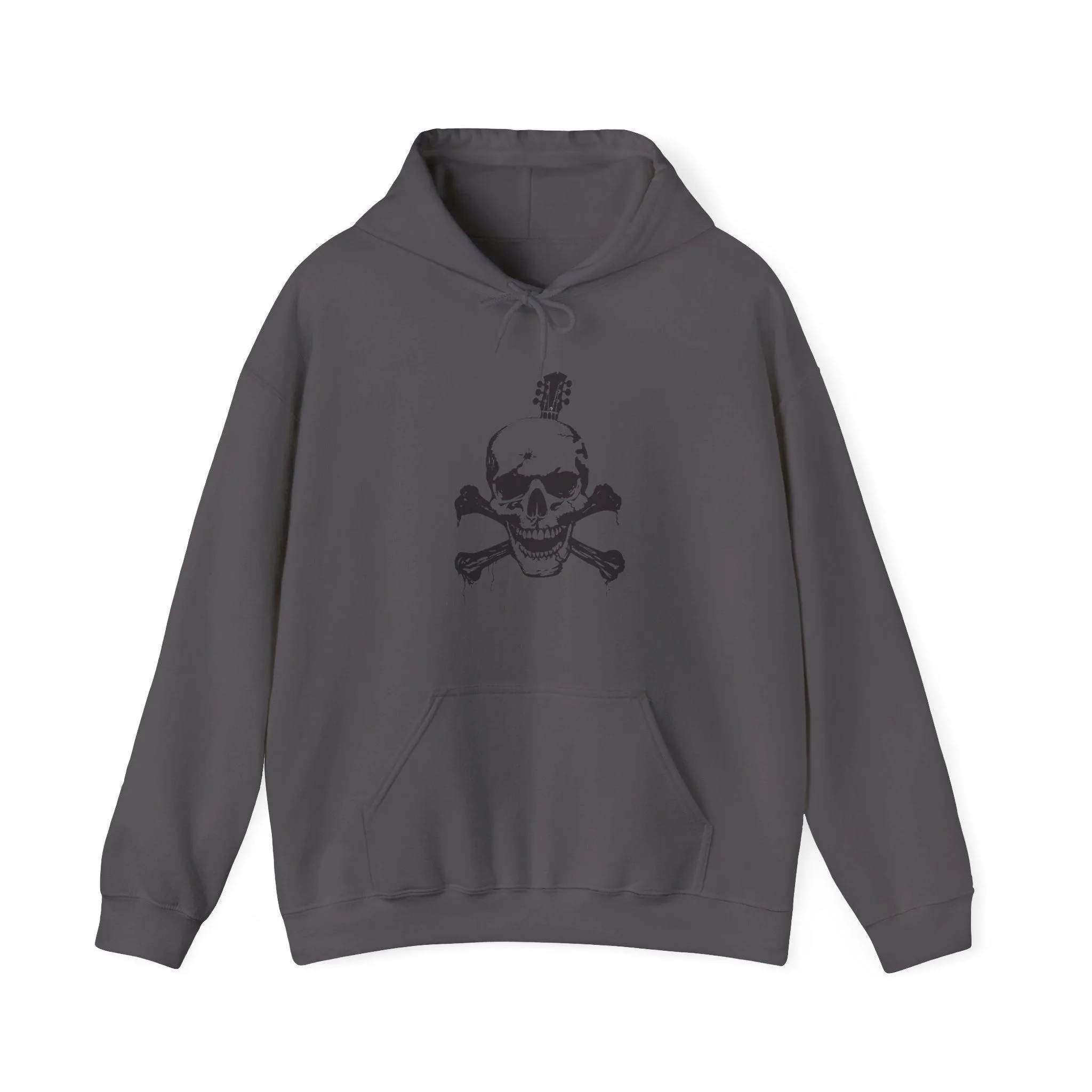Guitar Skull Cross Bones Unisex Heavy Blend™ Hooded Sweatshirt