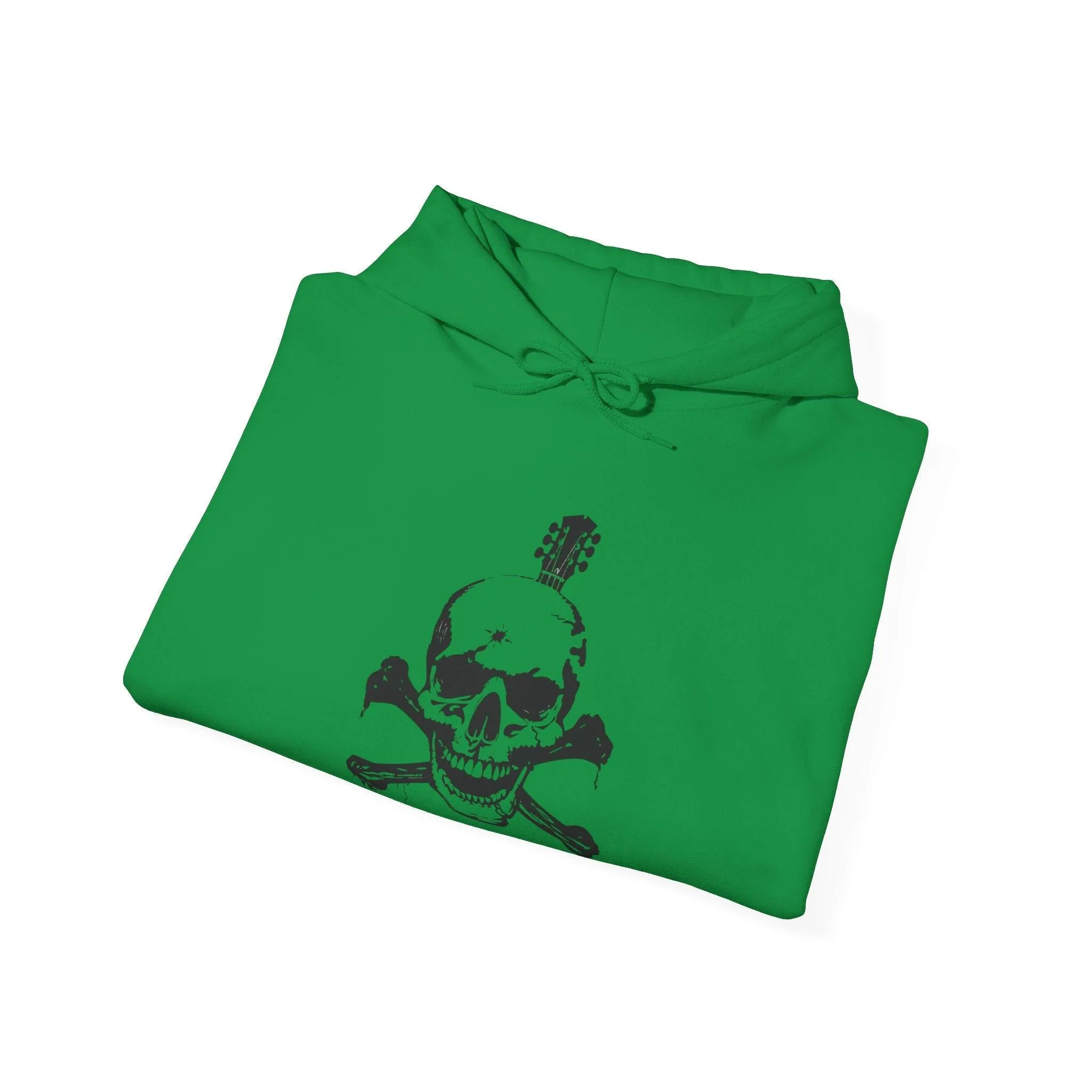 Guitar Skull Cross Bones Unisex Heavy Blend™ Hooded Sweatshirt