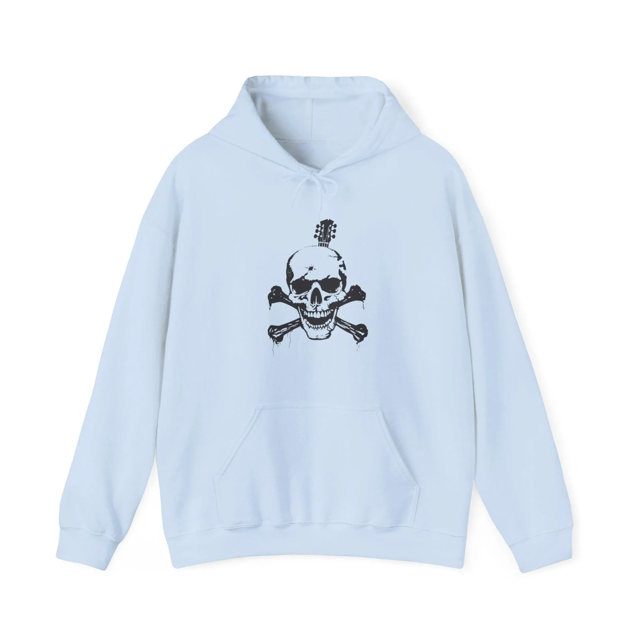 Guitar Skull Cross Bones Unisex Heavy Blend™ Hooded Sweatshirt