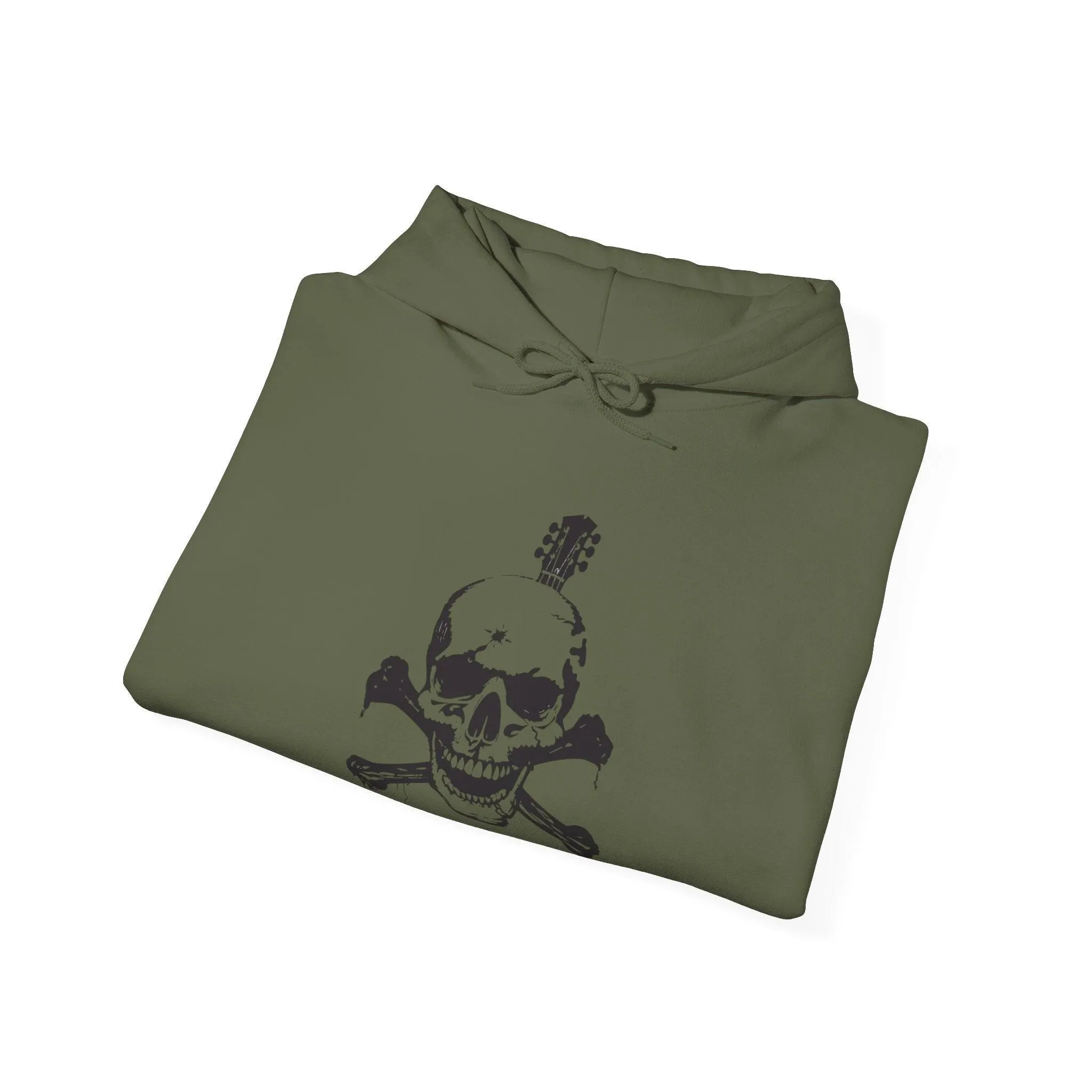 Guitar Skull Cross Bones Unisex Heavy Blend™ Hooded Sweatshirt