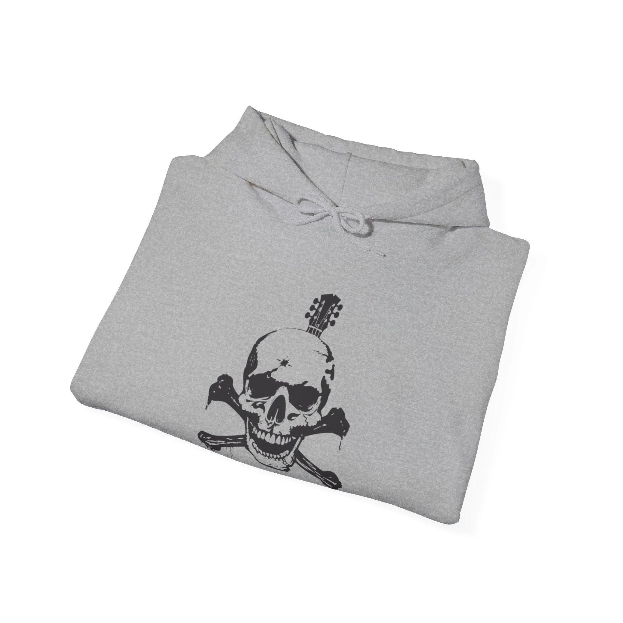 Guitar Skull Cross Bones Unisex Heavy Blend™ Hooded Sweatshirt